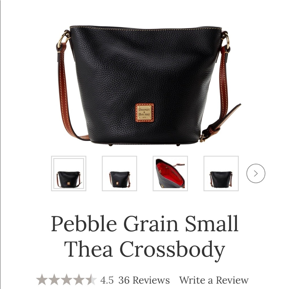 Dooney & Bourke pebble grain small thea crossbody